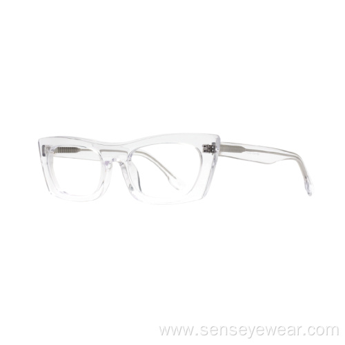 Women Fashion Cat Eye Acetate Optical Frame Glasses